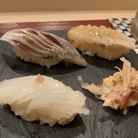 鮨ひろ瀬 - 白烏賊、鰯、ツブ貝