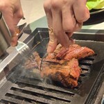 りきちゃん - フォークで裂いて一口に