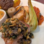 カフェメシプーチ - 豚肉のソテー　オリーブソース　ほか