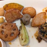 カフェメシプーチ - 野菜のフリットほか