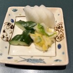 うなぎ屋 廣川 - 香の物はシンプルだが主役を引き立てる