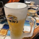 ホルモン長岡 - 生ビール