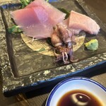 いち川 - セットの刺身