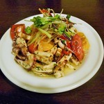 BARU 竹末 - オレンヂ・トマトと魚介のマリネ(600円)