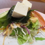 ハリマ・ケバブ・ビリヤニ - 冷奴の乗ったサラダ？