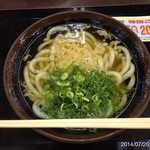 むらさき - 2014.7.20(日)15時15分　変な時間帯でも安心な冷凍麺(^^♪　かけ並290円