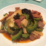 北京遊膳 - 【14年6月】ニガウリと牛カルビの炒め物（3,000円）