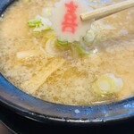 喜多方らーめん 一平 仙台店 - 味噌らーめん+じと(50円)850円