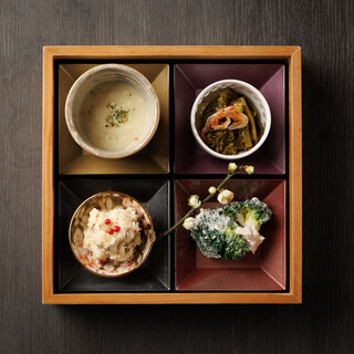料理長自慢の逸品が詰まった前菜