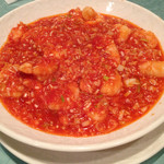 北京遊膳 - 【13年8月】自家製トマトピューレを使ったエビチリ。限りなくアッサリマイルド。