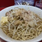 ラーメン二郎 - らーめんミニ　ニンニク少し　あぶら少し