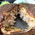 旨い肴と炭火のお店 はれた 仙台一番町 - ２種のチーズハンバーグ定食