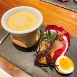 空蝉亭 - 前菜の、京野菜のバーニャカウダ