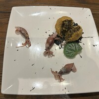 Salon de Patina - ”イカ飯”ホタルイカのブランシールとイカ墨のアランチーニ