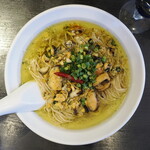 弘明寺丿貫 - ムール貝のアヒージョソバ