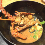 天ぷら 大坂屋 草哲 - 伊勢海老の赤出汁