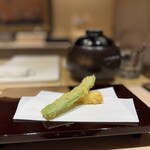 渋谷 天婦羅 ふじもと - モロッコえんどう・うど