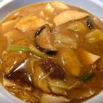 陳麻婆豆腐 マエジマ - 特選煮鮑と季節野菜の特製オイスターソース煮込み