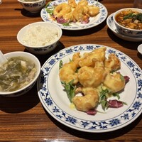 横浜中華街 重慶飯店 本館 - 週替わりランチ　D  海老のマヨネーズ和え