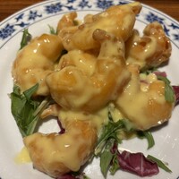 横浜中華街 重慶飯店 本館 - 海老のマヨネーズ和え(アップ)