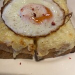 山山食堂 - クロックムッシュとクロックマダムの違いを先ほどようやく知りました