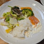 キッチン ブルー グローブ - 最後のワンプレート