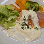 キッチン ブルー グローブ - マスカルポーネ仕立て、レモンのタルタルはタップリ