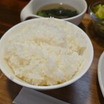 キッチン ブルー グローブ - ご飯大盛りのアップ