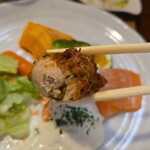 キッチン ブルー グローブ - 焦げ目も良い感じ