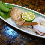 すし処 さいとう - 【H26.7.19】中央はフッコ。噛み締めるほどに味が濃い。