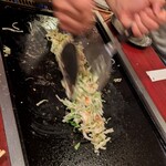 みつばち - 店員さんの素晴らしい手さばき。