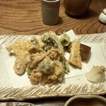 九つ井 - 春の山菜天ぷら