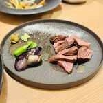博多おでんと黒毛和牛の店 くろこ - ハラミ鉄板焼き