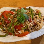 草原の料理 スヨリト - スヨリト(ラム胃袋のラー油和え)