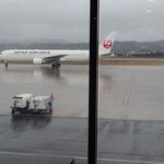 奥出雲そば処 一福 - 羽田行きの機材、10分遅れで到着