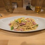 カジュアルフレンチBar 7FUKU - ペペロンチーノ(ベーコンバージョン)