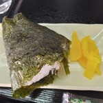 らーめん喜六 - らーめんセット650円、おにぎり(2025.3.9)