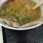 らーめん喜六 - らーめんセット650円、チャーシュー厚み(2025.3.9)
