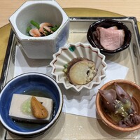 京都 鮨 もと樹 - 前菜5種