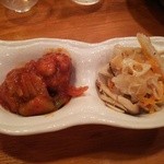 丸萬寿司 - お通し　チョッと居酒屋っぽいお通しｗ