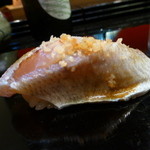 すし処 さいとう - 【H26.7.19】小鯛に車海老のフレーク。絶妙の〆加減。