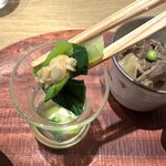 かくしか食堂 - 浅利と小松菜のお浸し