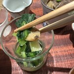 かくしか食堂 - 浅利と小松菜のお浸し