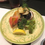 さか本 - 鮑とアスパラソテー