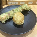 讃岐うどん 宗 - ちくわ天、半熟たまご天