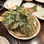 海鮮居酒屋 あもん - これが明日葉の天ぷら