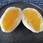 嵐山口果実大福 楓 - 【でこぽん大福　３５０円】