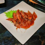 焼肉食堂 リキ太郎 - 店主さんから、ホタルイカの沖漬けをもらいました　ありがとうございます