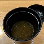 鮨 つぼみ - アオサのお味噌