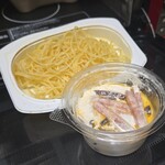 キッチン ブルー グローブ - ベーコンと茸のパスタと合わせます